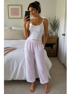 Roller Rabbit Red Heart Pajama Pants Size Small Cotton Lounge Pants